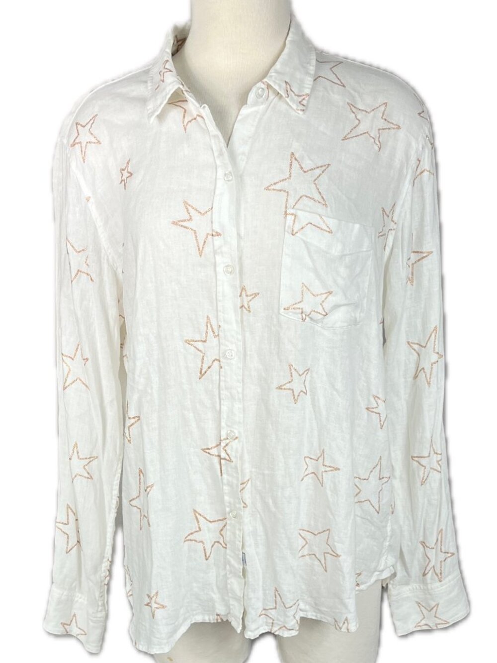 Rails Charli Starstruck Linen Button-Down Women's Size M